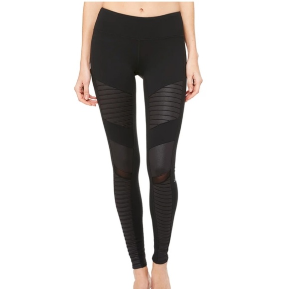 ALO Yoga Pants - Alo black Moto leggings